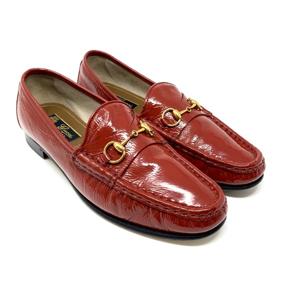 Gucci Shoes - GUCCI 1953 Roos Red Patent Leather Luxury Loafer